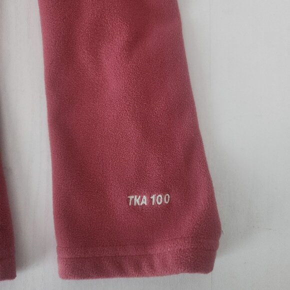 Women's The North Face TKA 100 1/4 zip Pullover Rose/Blush Large - Picture 10 of 16